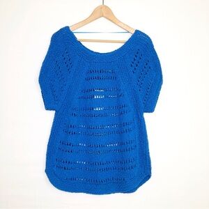 Sandro blue Sophie chunky sweater